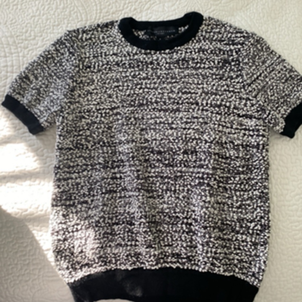 Victoria Beckham for Target Black and White Crewneck Sweater